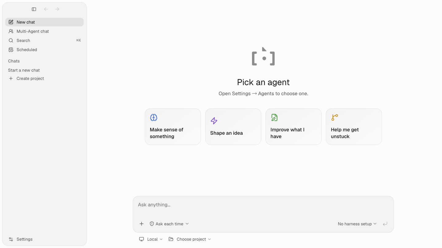 Backchat 桌面首页